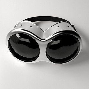 3d model of steampunk goggles