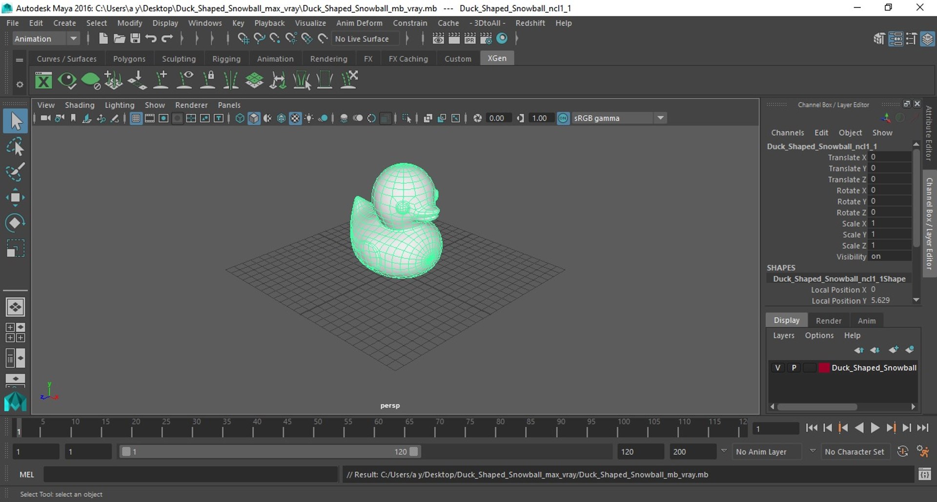 Duck Shaped Snowball model https://p.turbosquid.com/ts-thumb/TY/AHOvxa/1J/duckshapedsnowballvray3dmodel014/jpg/1620867594/1920x1080/fit_q87/a6e3c1c5882c9ffa4987d1011cff404ff69cfbd0/duckshapedsnowballvray3dmodel014.jpg