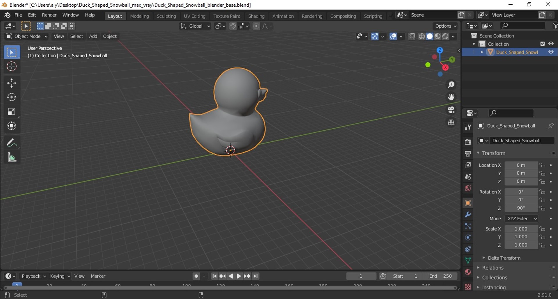 Duck Shaped Snowball model https://p.turbosquid.com/ts-thumb/TY/AHOvxa/ZT/duckshapedsnowballvray3dmodel016/jpg/1620867614/1920x1080/fit_q87/7ba2a1d76a29dce97a46367546c7f70c706fb90b/duckshapedsnowballvray3dmodel016.jpg