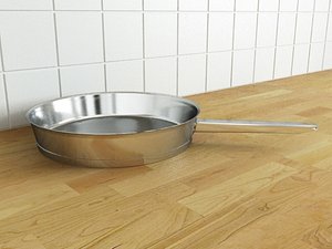 3d frying pan