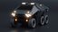 Riesiges Sci-Fi-Fahrzeugkonzept 3D mit PBR-Textur