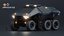 Riesiges Sci-Fi-Fahrzeugkonzept 3D mit PBR-Textur