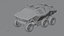 Riesiges Sci-Fi-Fahrzeugkonzept 3D mit PBR-Textur