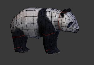 Urso panda dos desenhos animados Modelo 3D $9 - .stl .obj .blend