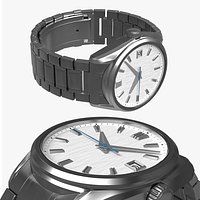 Luxury Wristwatch Mechanical Silver