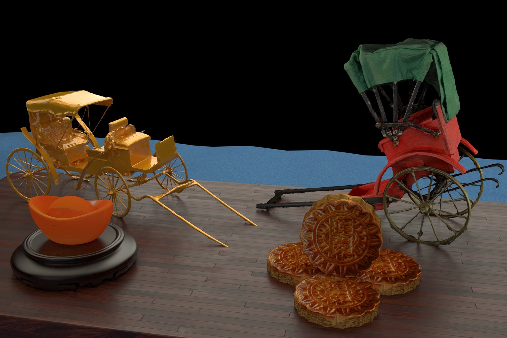 Chinese Rickshaw 3D - TurboSquid 2244208