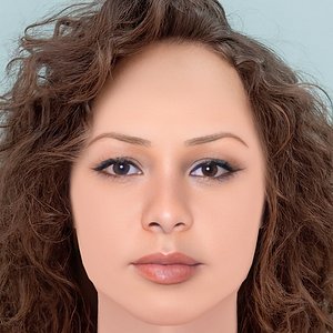 3D Jasmine Cephas Jones Head - No Hair - Low poly head for game