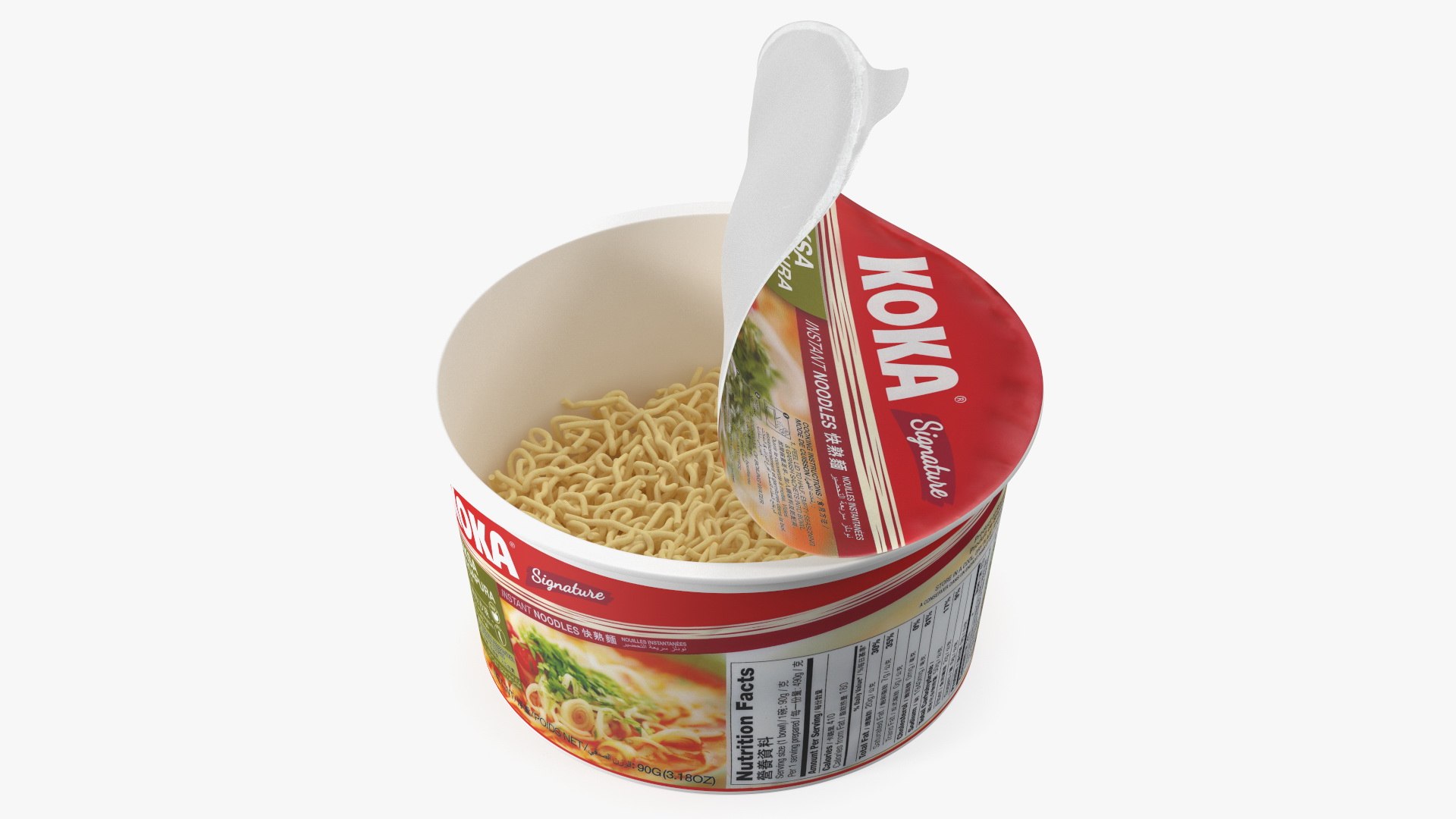 KOKA Signature Laksa Singapura Noodles Open Bowl(1) 3D model preview