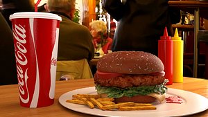 3d burger bun