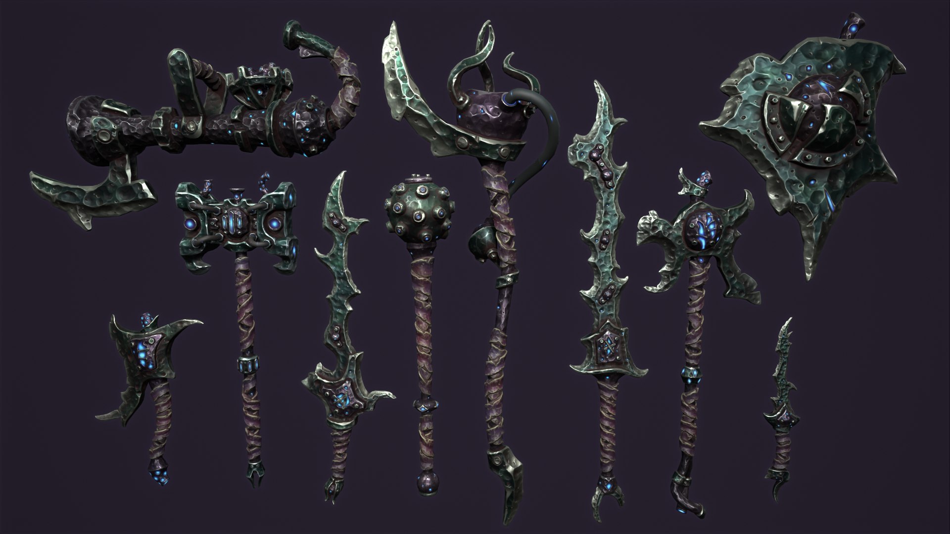 Fantasy brute weapon collection 3D model https://p.turbosquid.com/ts-thumb/TY/S3pG4v/8h/3/png/1658842854/1920x1080/fit_q87/25543efbd7f74d49522b971009530a52eb37076a/3.jpg