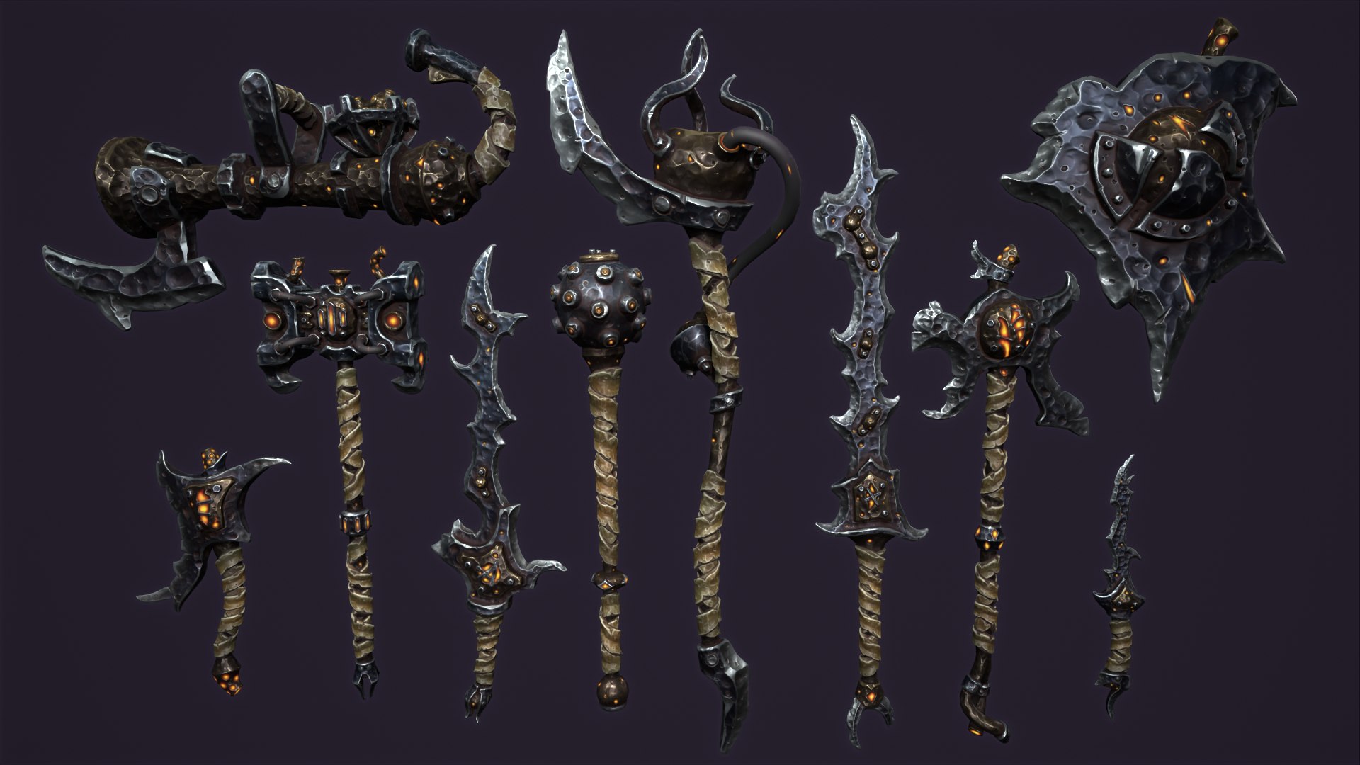 Fantasy brute weapon collection 3D model https://p.turbosquid.com/ts-thumb/TY/S3pG4v/X4/1/png/1658842851/1920x1080/fit_q87/137e223d67d82249a31d1309a0f1c15cf80b8444/1.jpg