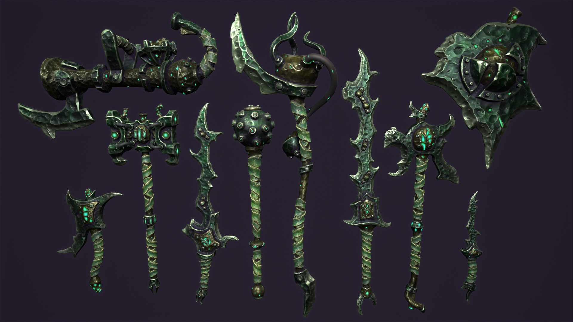 Fantasy brute weapon collection 3D model https://p.turbosquid.com/ts-thumb/TY/S3pG4v/bz/6/png/1658842858/1920x1080/fit_q87/9dd6784e93b41534677e0f8e0908b112f6ff7ab4/6.jpg