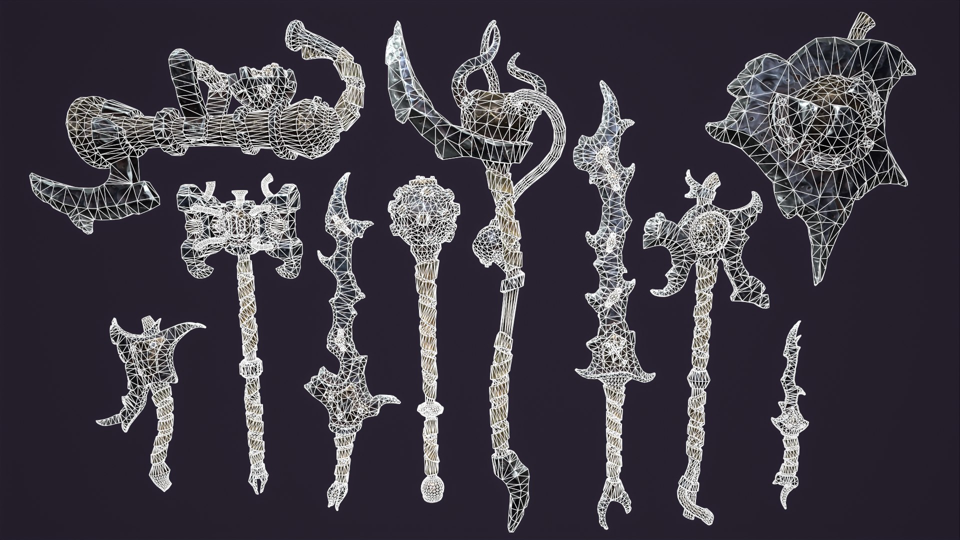 Fantasy brute weapon collection 3D model https://p.turbosquid.com/ts-thumb/TY/S3pG4v/qk/wire/png/1658842882/1920x1080/fit_q87/ef62c0f9bbba27975c4c63fd25a59700ae1ebae2/wire.jpg