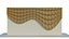 Wavy Sliced Wood Wall model