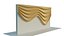 Wavy Sliced Wood Wall model