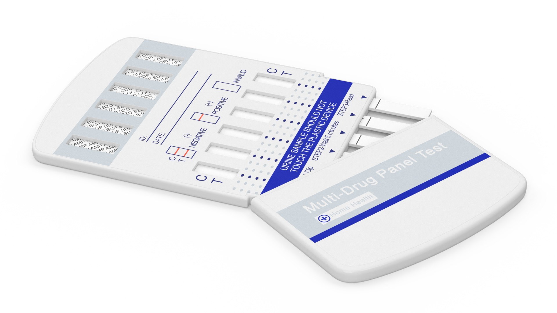 3D model One Step Drug Testing Kit Open TurboSquid 1927510