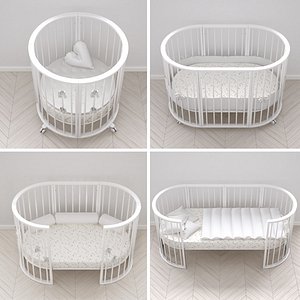 3d stokke cribs versions model