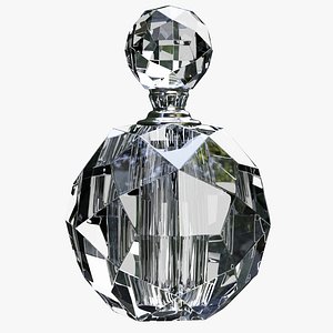 art deco crystal perfume bottle model