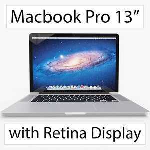 apple macbook 13 inch 3d c4d