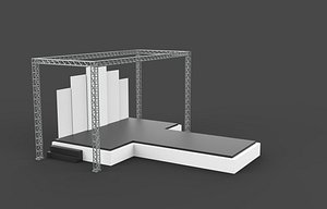 minimalist stage 02 3D model 3D model