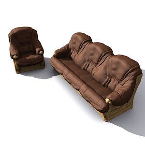 3d hi sofa couch model