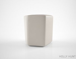holly hunt vrille ottoman 3d obj