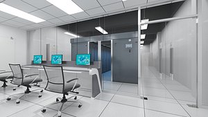 3D Computer Server Room Office