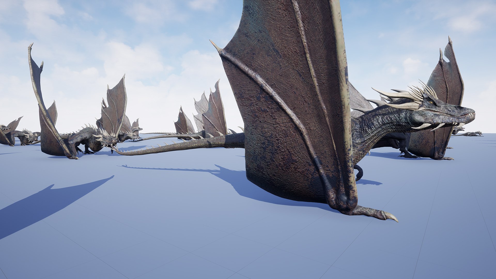 Wyvern Type Dragon 1 -Unreal Engine Project 3D Model - TurboSquid 2200153