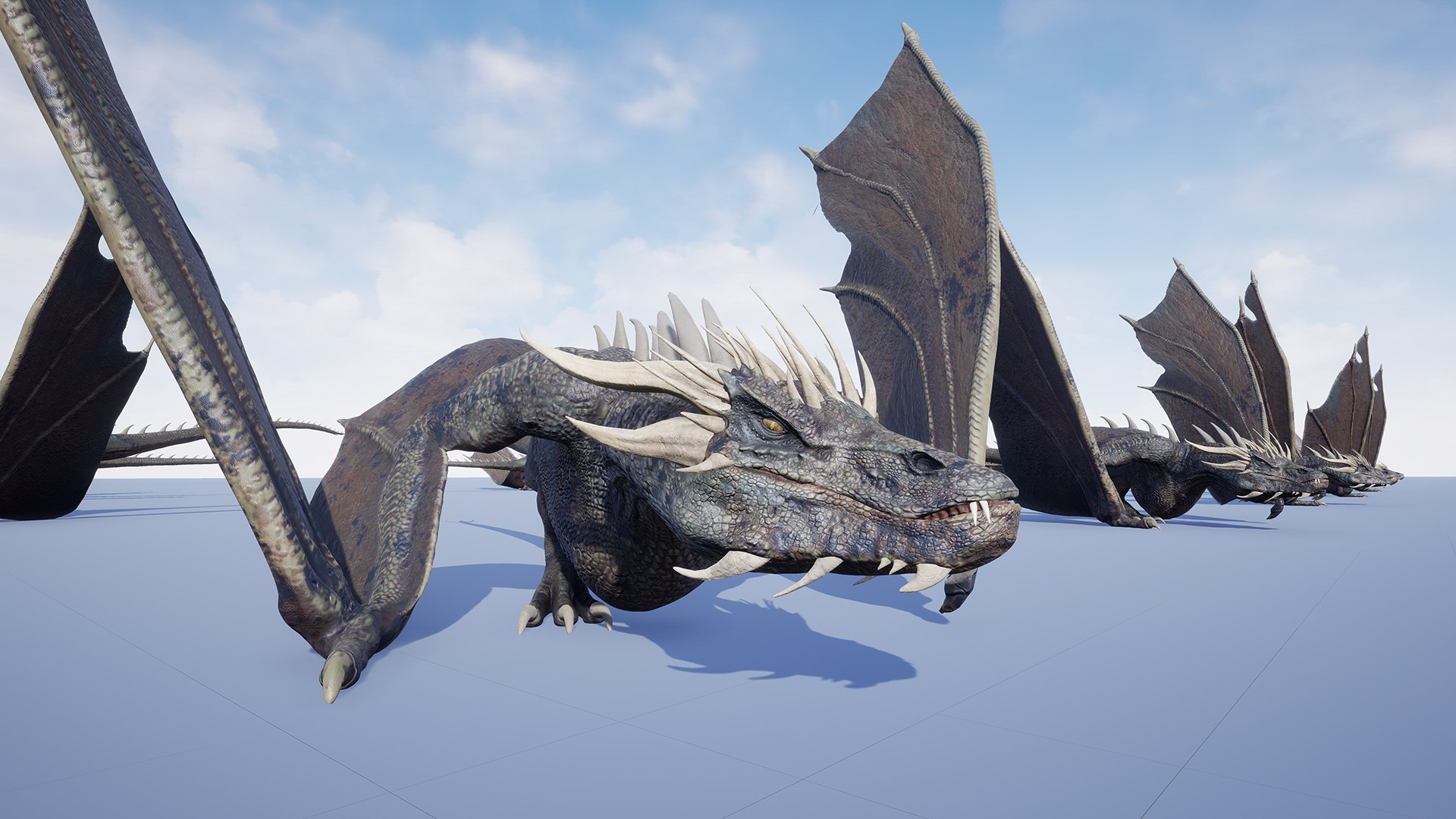 Wyvern Type Dragon 1 -Unreal Engine Project 3D Model - TurboSquid 2200153