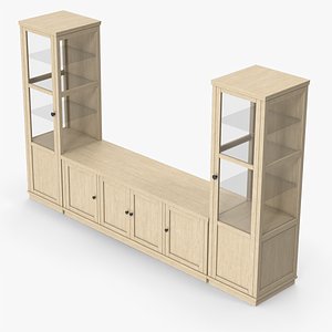 Wooden Sideboard Displey Cabinet 3D