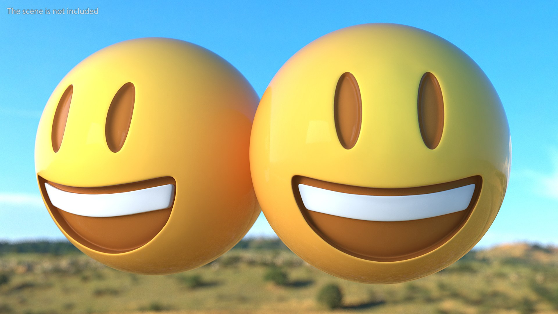 Smiling Emoji 3D model preview