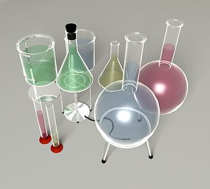test tubes 3d c4d