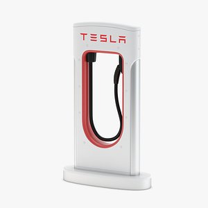 3D tesla charging station model