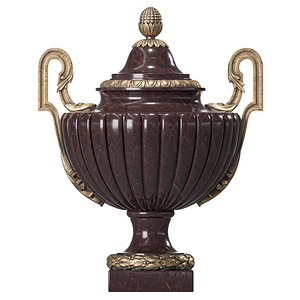 3D Leonardo antique vase art 123