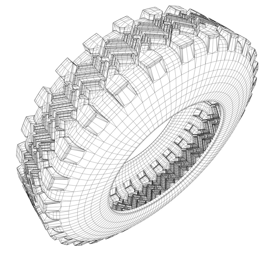 Tire Model TurboSquid 1702159