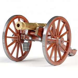 3D model Napolean Cannon M1853