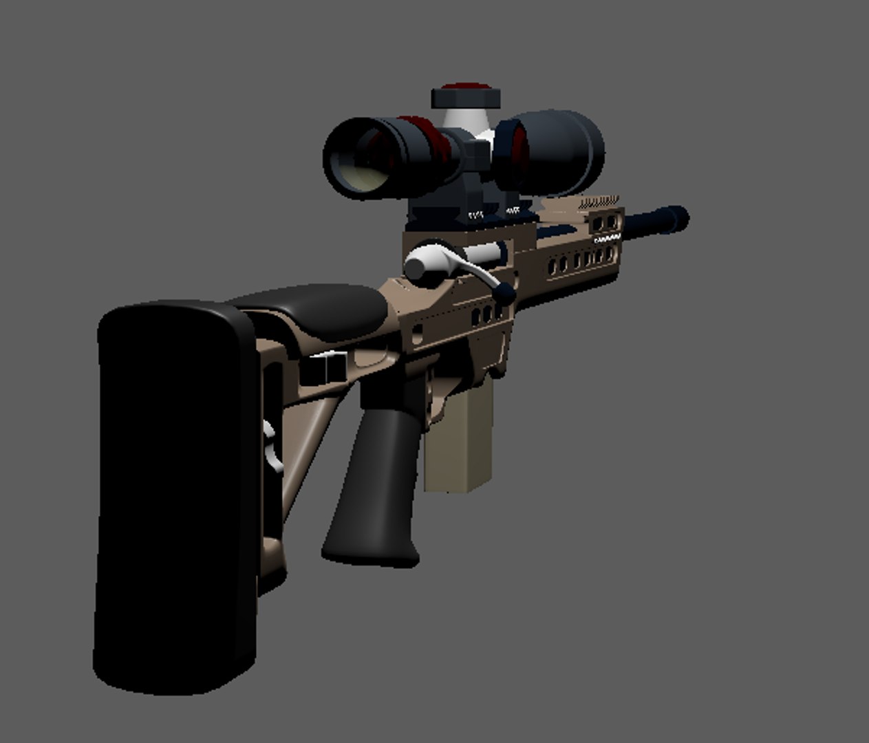 Rifle Fuzil Tac338 Model - TurboSquid 1175227