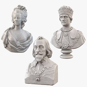 Royal Portrait Busts 3D model