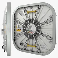 ISS Space Station Pressure Hatch Silver