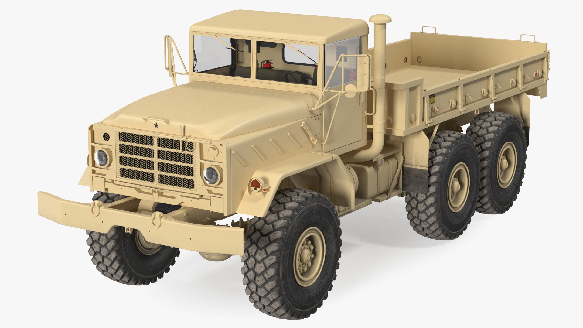 M939 Military Cargo Truck Light 3D model preview
