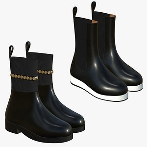 Realistic Leather Boots V52