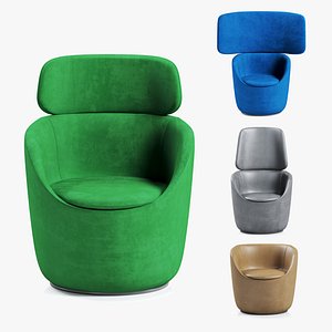 3D armchairs radar casamania set