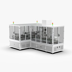 3D model Automatic Screw Nut Assembly Testing Machine