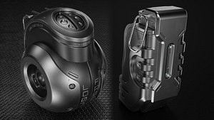 3D Sci-fi Grenades model