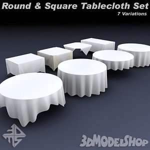 Tablecloth Set, Round & Square