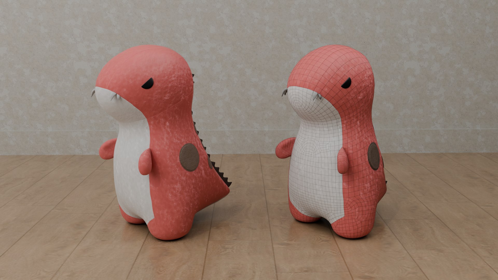 Dinosaur Plush Toy - T-Rex 3D model https://p.turbosquid.com/ts-thumb/TZ/P5OQm2/Gj/render_5/png/1742610587/1920x1080/fit_q87/19e73f3445f30751feece2d589bad0bc6661e5f5/render_5.jpg