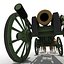 Gribeauval Howitzer con Limber y caballos