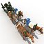 Gribeauval Howitzer con Limber y caballos