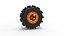 Wheel of Redneck Rave Mud truck Version 2 Scale 1 to 25