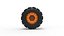Wheel of Redneck Rave Mud truck Version 2 Scale 1 to 25